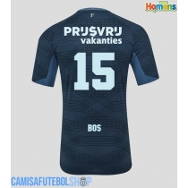 Camisa de time de futebol Feyenoord Jordan Bos #15 Replicas 2º Equipamento 2025-26 Manga Curta